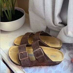 Birkenstock Dark Brown Arizona Soft footbed